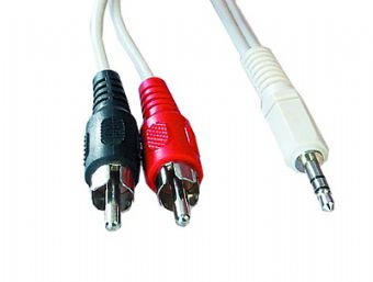Kabel přípojný jack 3,5mm(M) - 2x cinch(M), 1.5m audio,stereo,CCA-458 GEMBIRD - AGEMcz