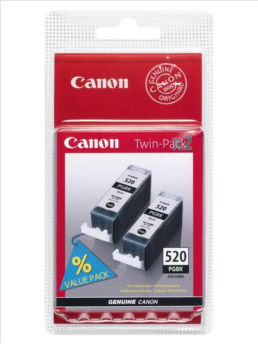 CANON PGI-520Bk originální náplň černá (2ks v balení)