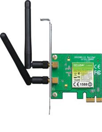 TP-LINK TL-WN881ND Wifi PCIe karta 2,4GHz b/g/n, 300Mbps, 2x externí antena 2dBi