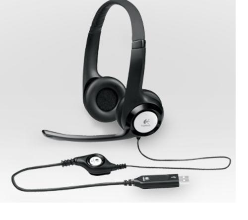 LOGITECH sluchátka H390, náhlavní sada USB Headset