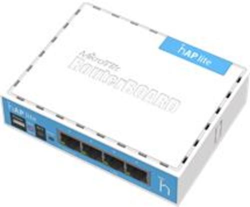 MIKROTIK RouterBOARD RB941-2nD, hAP-Lite, 650Mhz CPU, 32MB RAM, 4xLAN, 2.4Ghz 802b/g/n, ROS L4, case, PSU - AGEMcz