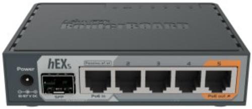 MIKROTIK RouterBOARD RB760iGS, hEX S, 5xGLAN, SFP, USB, L4, PSU