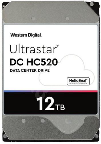 WDC ULTRASTAR DC HC520 12TB (HUH721212ALE604) SATA3-6Gbps 7200rpm 256MB RAID 24x7 (původní WD121KRYZ gold)