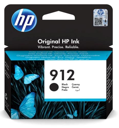HP 3YL80AE náplň č.912 černá inkoustová kazeta (cca 300 stran) OfficeJet 8012e, 8013, 8022e, 8023 - AGEMcz