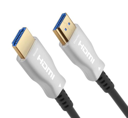 KABEL HDMI optický fiber High Speed with Ether. 4K@60Hz kabel 15m, M/M, zlacené konektory - AGEMcz