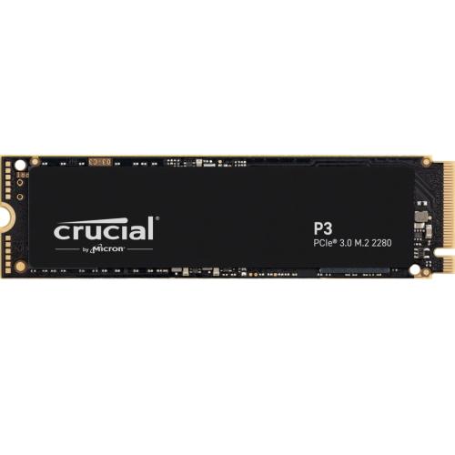 CRUCIAL P3 SSD NVMe M.2 1TB PCIe (čtení max. 3500MB/s, zápis max. 3000MB/s) - AGEMcz