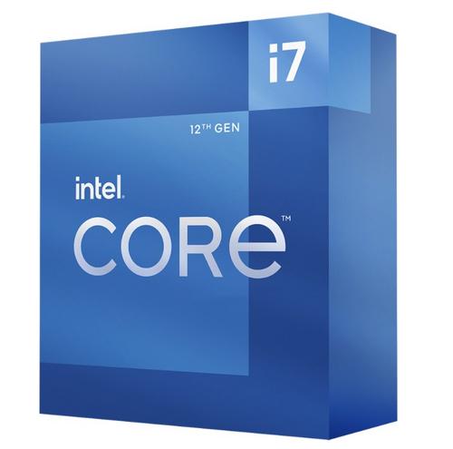 INTEL cpu CORE i7-12700 socket1700 Alder Lake BOX 65W/180W 12.generace (od 1.6GHz do 4.9GHz, 12x jádro, 20x vlákno, 25MB cache, pro DDR4 do 3200, pro DDR5 do 4800)