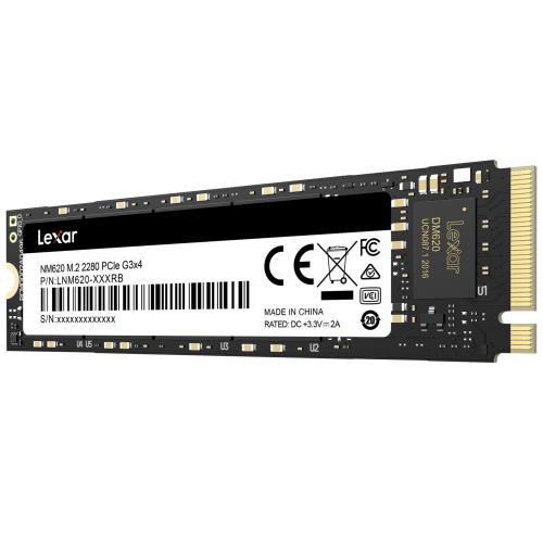 LEXAR NM620 SSD NVMe M.2 256 GB PCIe (čtení max. 3500MB/s, zápis max. 1300MB/s)