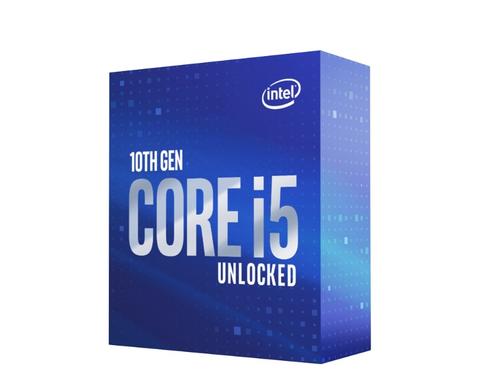 INTEL cpu CORE i5-10600K socket1200 Comet Lake BOX 125W 10.generace (bez chladiče, 4.1GHz turbo 4.8GHz, 6x jádro, 12x vlákno, 12MB cache, pro DDR4 do 2666, grafika UHD 630)