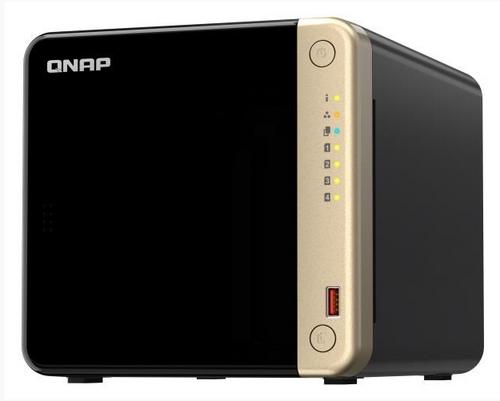 QNAP TS-464-4G TurboNAS server s RAID, 1x 4GB so-dimm DDR4, pro 4x3,5/2.5" SATA HDD/SSD (1xHDMI, 2xUSB3+2xGLAN datové úložiště) - AGEMcz