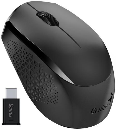 GENIUS myš NX-8000S Wireless, 1200dpi, USB black tichá USB-C - AGEMcz