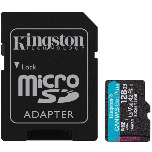 KINGSTON micro SD card SDXC 128GB Canvas Go! Plus + SD adaptér - AGEMcz