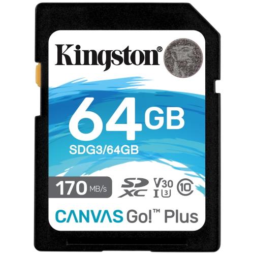 KINGSTON SD card SDXC 64GB Canvas Go! Plus