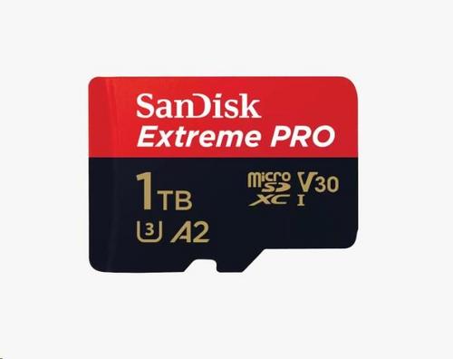 SANDISK micro SDXC karta 1TB Extreme Pro (200 MB/s Class 10, UHS-I U3 V30) + adaptér - AGEMcz