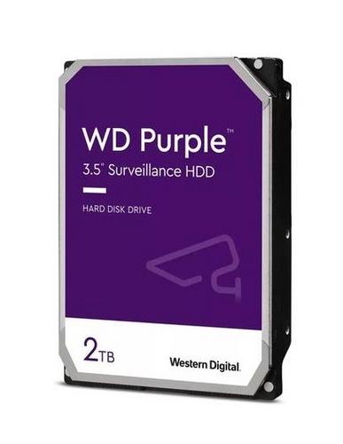 WDC WD23PURZ (použitý) hdd 2TB SATA3-6Gbps 5400rpm 256MB CMR (řada PURPLE - AGEMcz