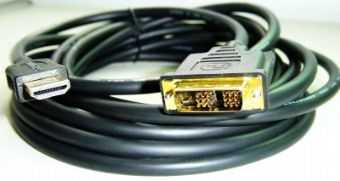 Kabel HDMI-DVI 2.0m, M/M stíněný, zlacené kontakty GEMBIRD