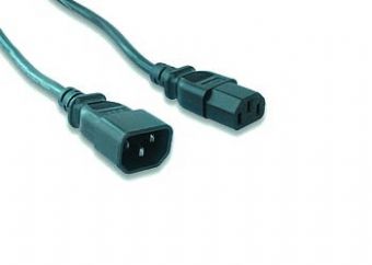 Kabel síťový prodlužovací 2.0m VDE 220V/230V napájecí GEMBIRD certifikovaný (konektory IEC320) - AGEMcz