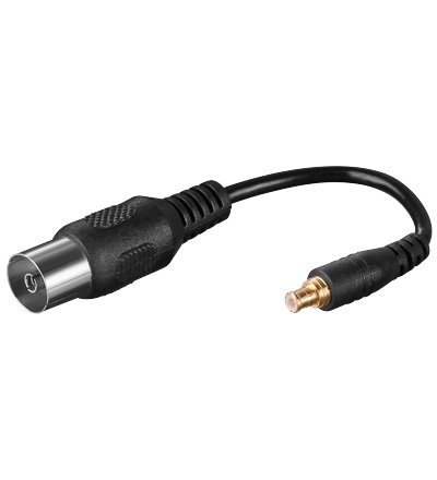 Kabel adapter koaxial IEC female - MCX male 10cm - AGEMcz