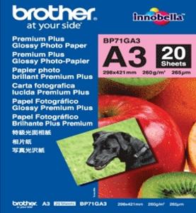 BROTHER Premium Glossy photo paper-lesklý fotografický papír 20listů-, 260g/m2 - AGEMcz