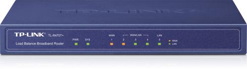 TP-LINK TL-R470T+ LAN Router Multi-WAN, 5port, (1xWAN, 1xLAN, 3xWAN/LAN) - AGEMcz