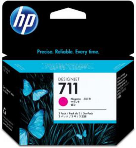 HP CZ135A = 3pack CZ131A náplň č.711 purpurová (3x 29ml) (magenta, pro DesignJet T120, T130, T520) - AGEMcz