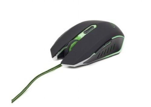 GEMBIRD myš MUSG-001-G Gaming optical 2400DPI , USB opletený kabel - AGEMcz