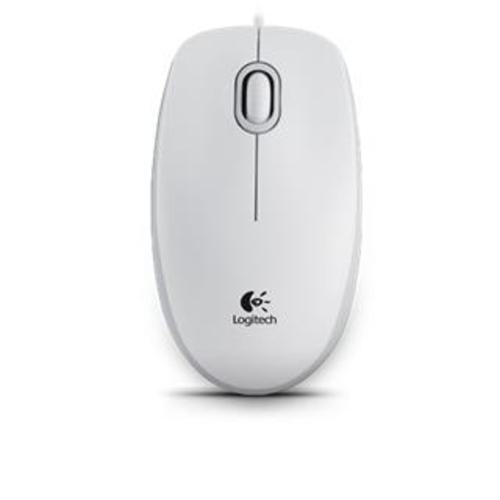 LOGITECH myš B100, USB, bílá - AGEMcz