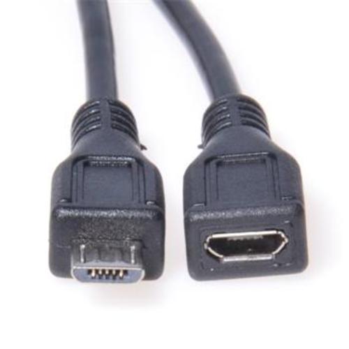 KABEL USB micro 2.0 - microUSB male-female, prodlužovací, 2m
