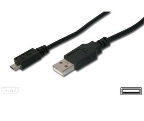 KABEL USB micro 0.5m 2.0, USB A(M) - microUSB B(M)