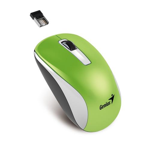 GENIUS myš NX-7010 Green Metallic, Wireless,blue-eye senzor 1200dpi, USB zelená - AGEMcz