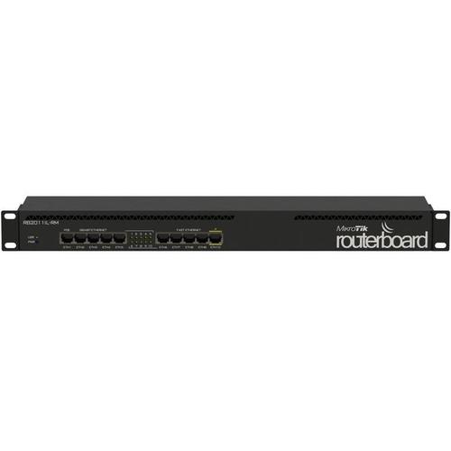MIKROTIK RouterBOARD RB2011iL-RM, Atheros 74K MIPS CPU, 64MB RAM, 5xLAN, 5xGbit LAN, RouterOS L4, rack mount, zdroj - AGEMcz