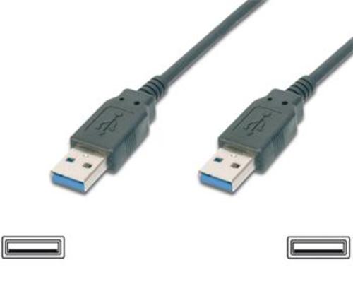 KABEL USB A-A 2.0m USB3.0 černý Super-speed 5Gbps propojovací