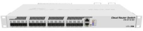MIKROTIK Cloud Router Switch CRS317-1G-16S+RM, 800MHz CPU, 1GB, 1xGLAN, 16xSFP+cage, ROS L5, Dual PSU,1U Rackmount - AGEMcz