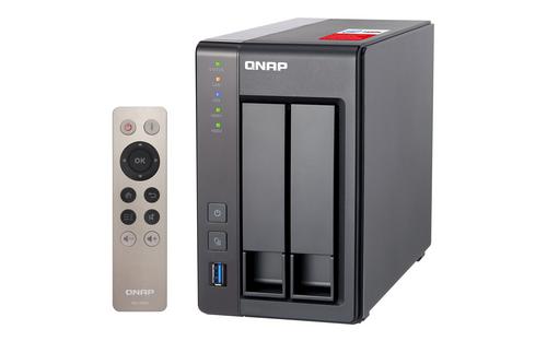 QNAP TS-251+-2G TurboNAS server, 2GB DDR3, pro 2x3,5in SATA3 HDD/SSD - AGEMcz