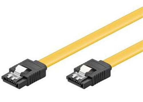KABEL datový 0,7m SATA 3.0 datový kabel 1.5GBs / 3GBs / 6GBs, kov.západka - AGEMcz