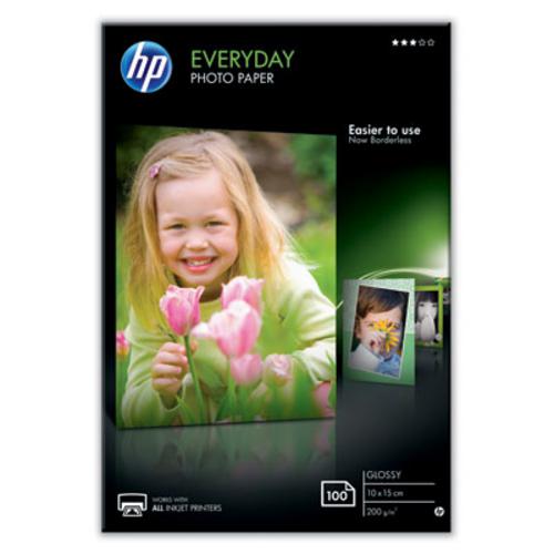 HP (CR757A) Photo Paper Glossy Everyday 10x15cm, 100ks, 200 g/m2 - AGEMcz