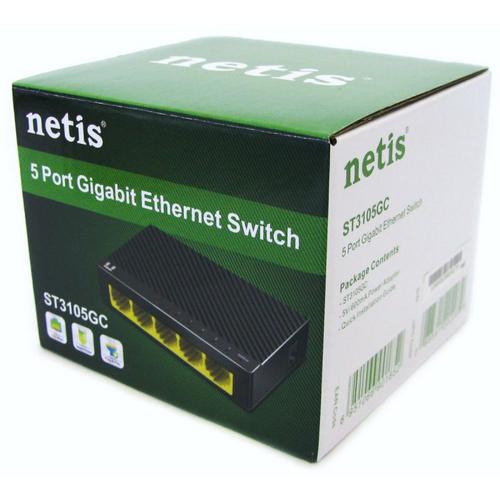NETIS ST3105GC GBit switch, 5x 10/100/1000Mbps 5port micro size - AGEMcz