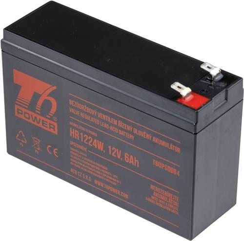T6 POWER olověný akumulátor HR1224W, 12V, 6Ah - AGEMcz