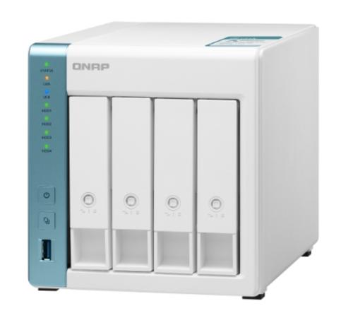 QNAP TS-431K TurboNAS server s RAID, 4xjádro 1.7GHz, 1GB DDR3, pro 4x3,5/2.5" SATA HDD/SSD - AGEMcz