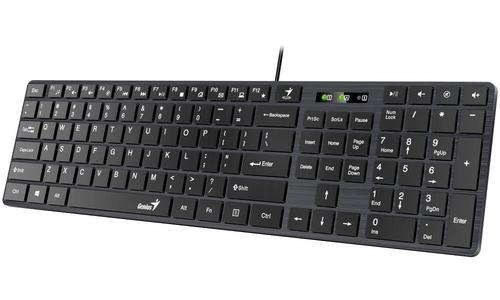 GENIUS klávesnice Slimstar 126 USB CZ+SK černá - AGEMcz