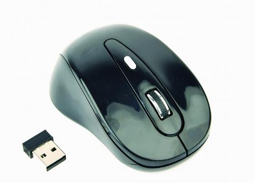 GEMBIRD myš MUSW-6B-01 černá, bezdrátová, USB nano receiver - AGEMcz
