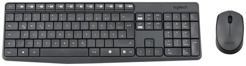 LOGITECH bezdrátový set Wireless Desktop MK235, klávesnice + myš, CZ , USB, černá - AGEMcz
