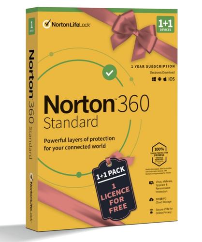 NORTON 360 STANDARD 10GB CZ 1+1, 1 rok - AGEMcz