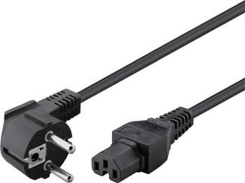 Kabel síťový 220V/230V, k počítači 2m IEC 320 C15 konektor s drážkou - AGEMcz