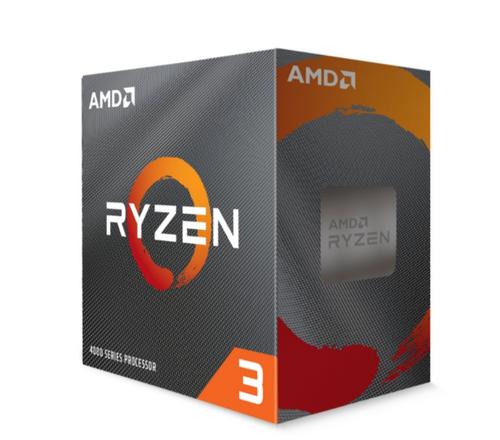 AMD cpu Ryzen 3 4100 AM4 Box (použitý) (s chladičem, 3.8GHz / 4.0GHz, 4MB cache, 65W, 4 jádro, 8 vlákno, 0 GPU)