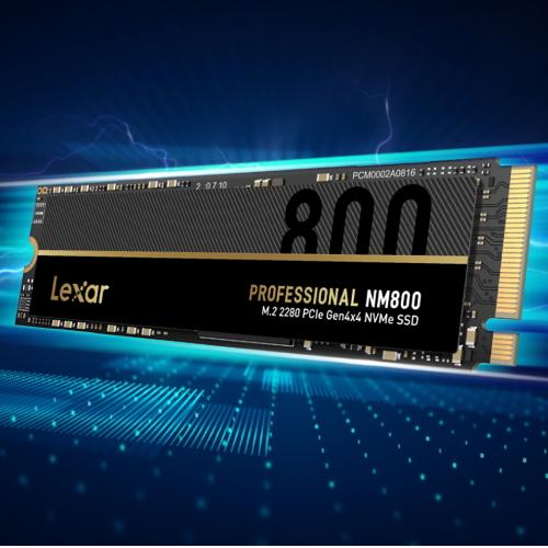 LEXAR NM800 SSD NVMe M.2 1TB PCIe (čtení max. 7400MB/s, zápis max. 5800MB/s)