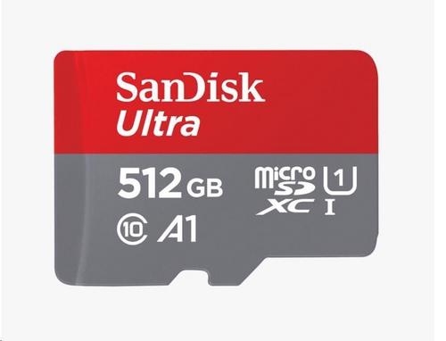 SANDISK Ultra Micro SD card SDXC 512GB + SD Adapter 150 MB/s A1 Class 10 UHS-I - Novinky AGEMcz
