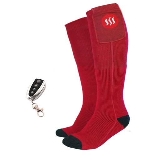 GLOVII Universal, vyhřívané ponožky s dálkovým ovládáním, 35-40, červené - AGEMcz
