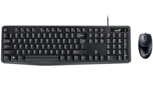 GENIUS klávesnice+myš KM-170 USB černá, drátový set cz+sk layout - AGEMcz