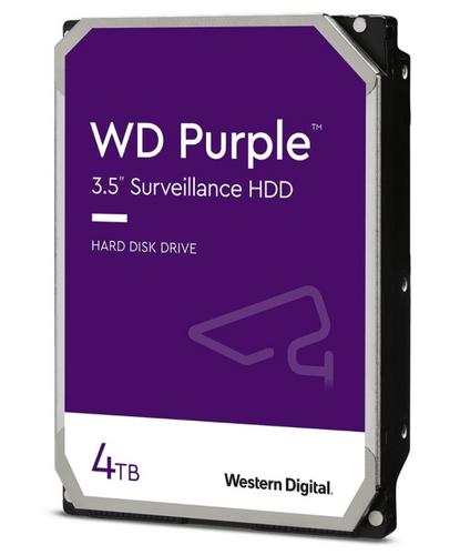 WDC WD42PURZ hdd 4TB SATA3-6Gbps 5400rpm 256MB CMR (řada PURPLE - AGEMcz